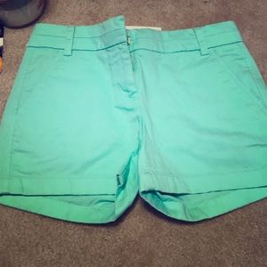 J. Crew sea foam green shorts